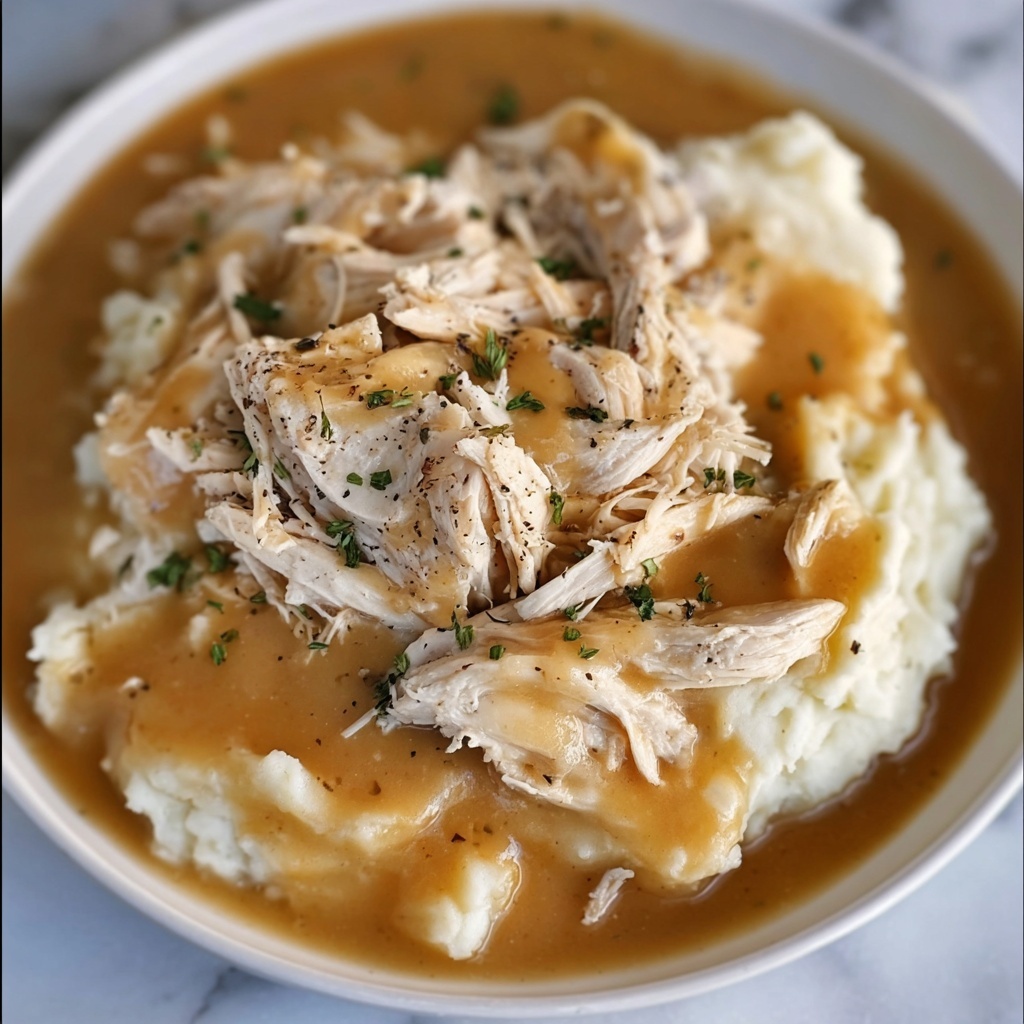 Slow Cooker Chicken and Gravy Recipe - Recipe Image