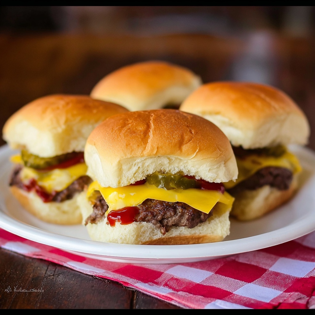 Cheeseburger Sliders Recipe - Recipe Image
