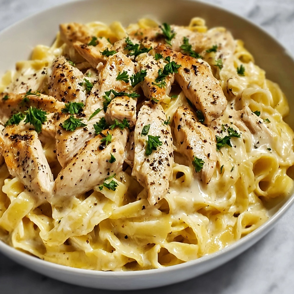 Instant Pot Lighter Chicken Alfredo Recipe - Recipe Image