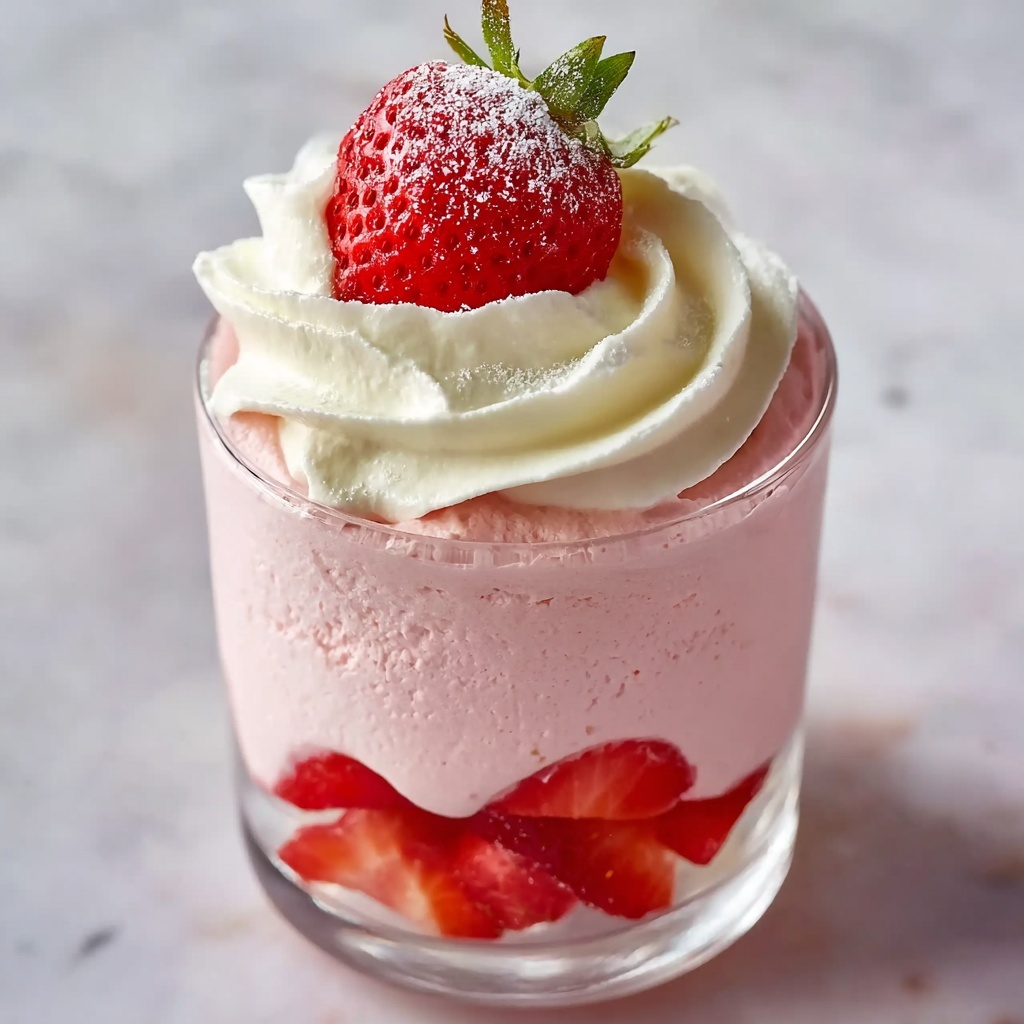 Sweet and Fluffy Strawberry Mousse Recipe - Recipe Image