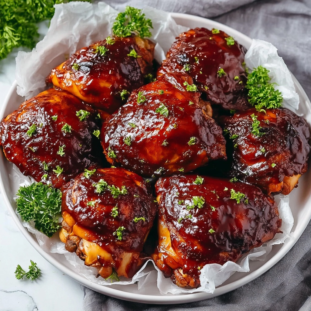 Slow Cooker BBQ Chicken Thighs Recipe - Recipe Image