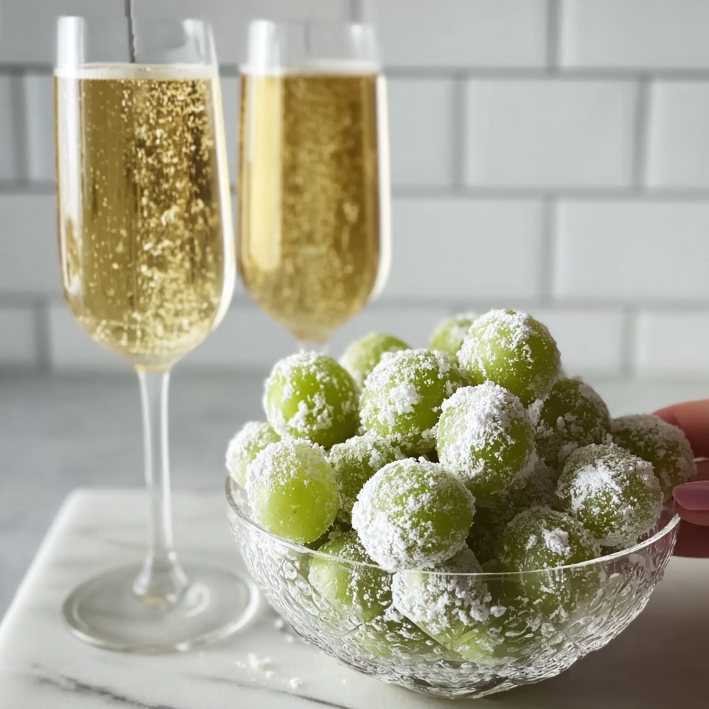 Sweet Prosecco Grapes: A Festive and Refreshing Marinated Fruit Treat Recipe - Recipe Image