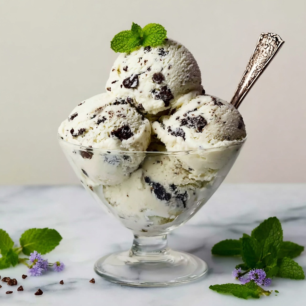 Homemade Mint Chocolate Chip Ice Cream Recipe - Recipe Image