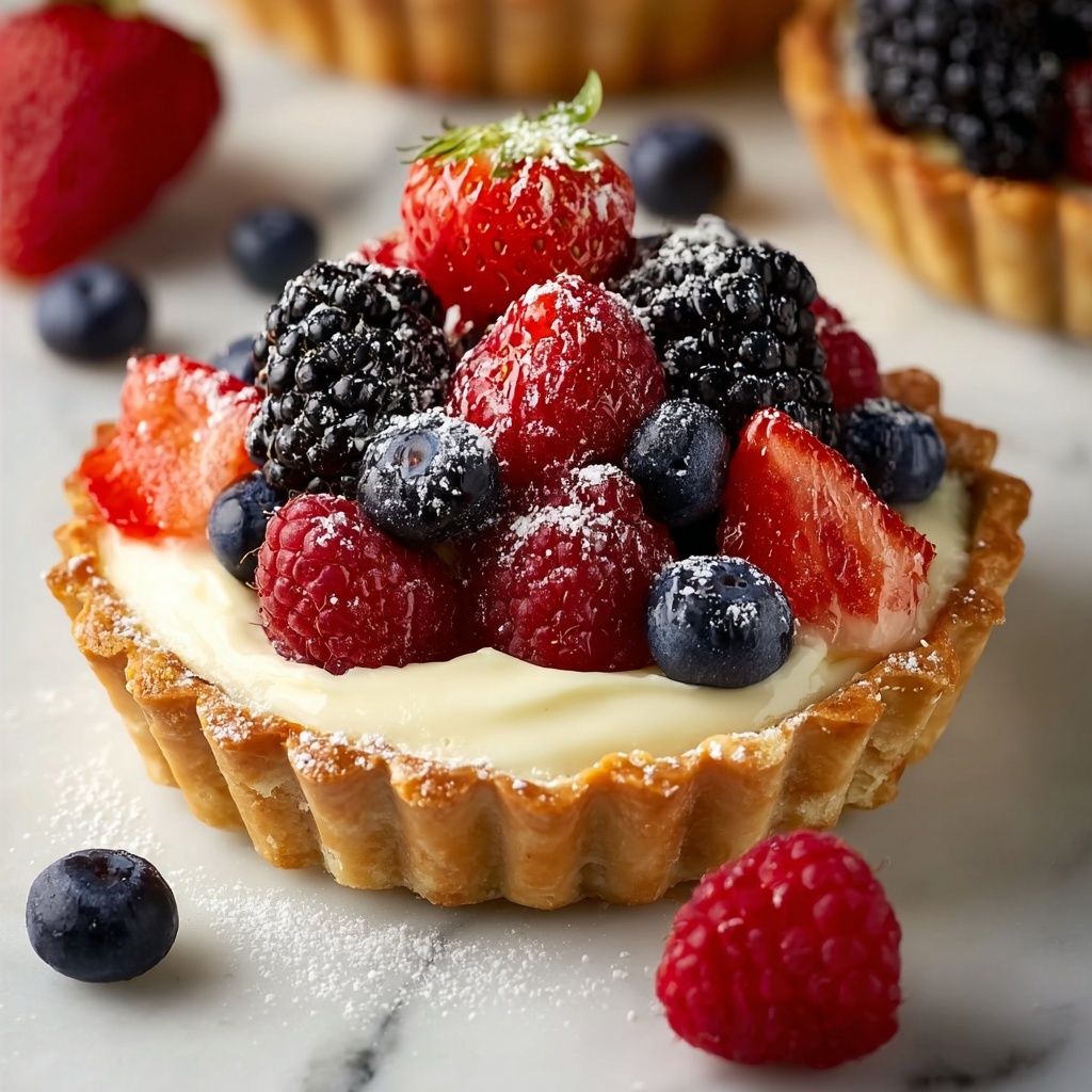 Mini Fruit Tarts with Pastry Cream Recipe - Recipe Image