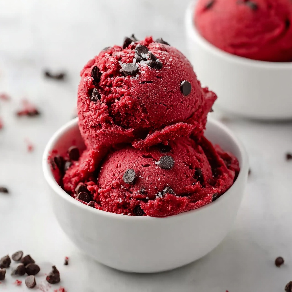 Edible Red Velvet Cookie Dough Recipe - Recipe Image