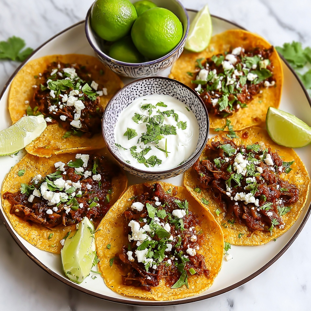Birria Tostada Stacks Recipe - Recipe Image