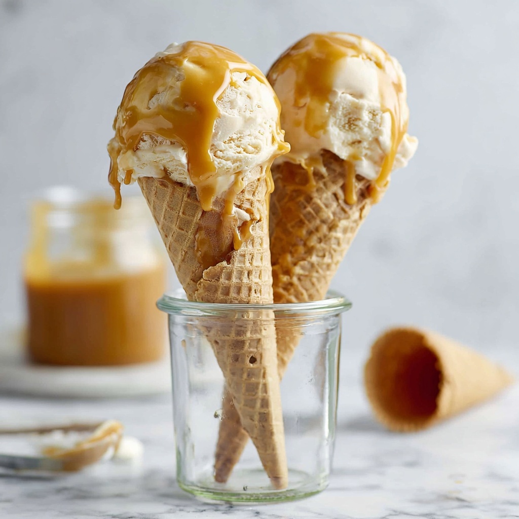 Vegan Caramel Ice Cream (No-Churn) Recipe - Recipe Image