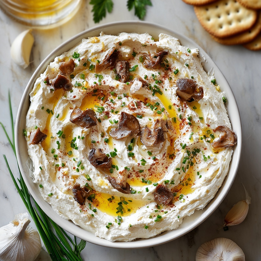 Roasted Garlic and Creamy Beef Dip with Hot Honey Recipe - Recipe Image