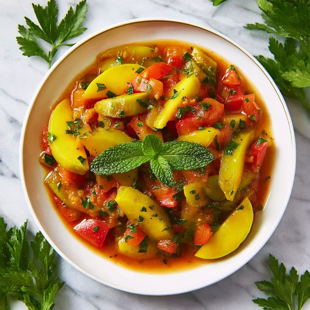 Loubieh Bi Zeit: Simple Green Beans in Tomato-Garlic Sauce Recipe - Recipe Image