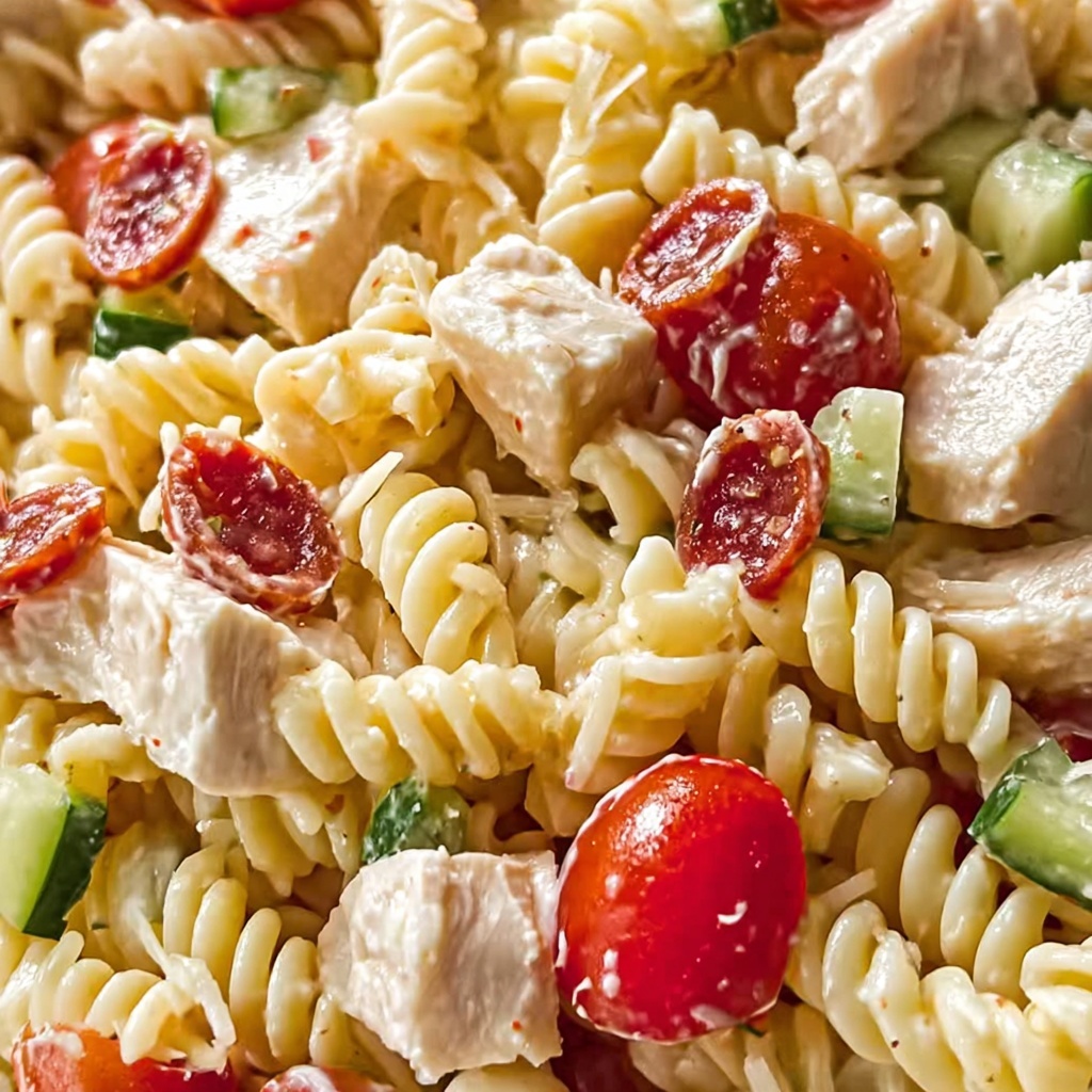 Savory Chicken Club Pasta Salad: Your Summer Flavor Fix Recipe - Recipe Image