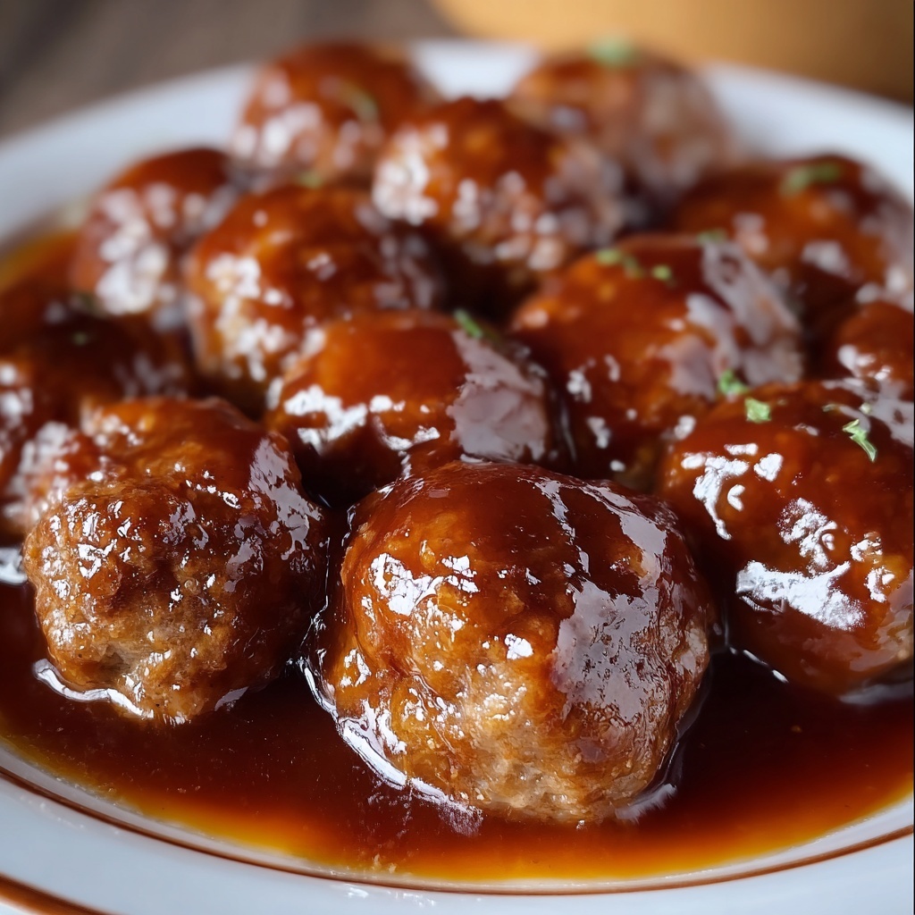 Creamy Slow Cooker Salisbury Steak Meatballs Recipe - Recipe Image