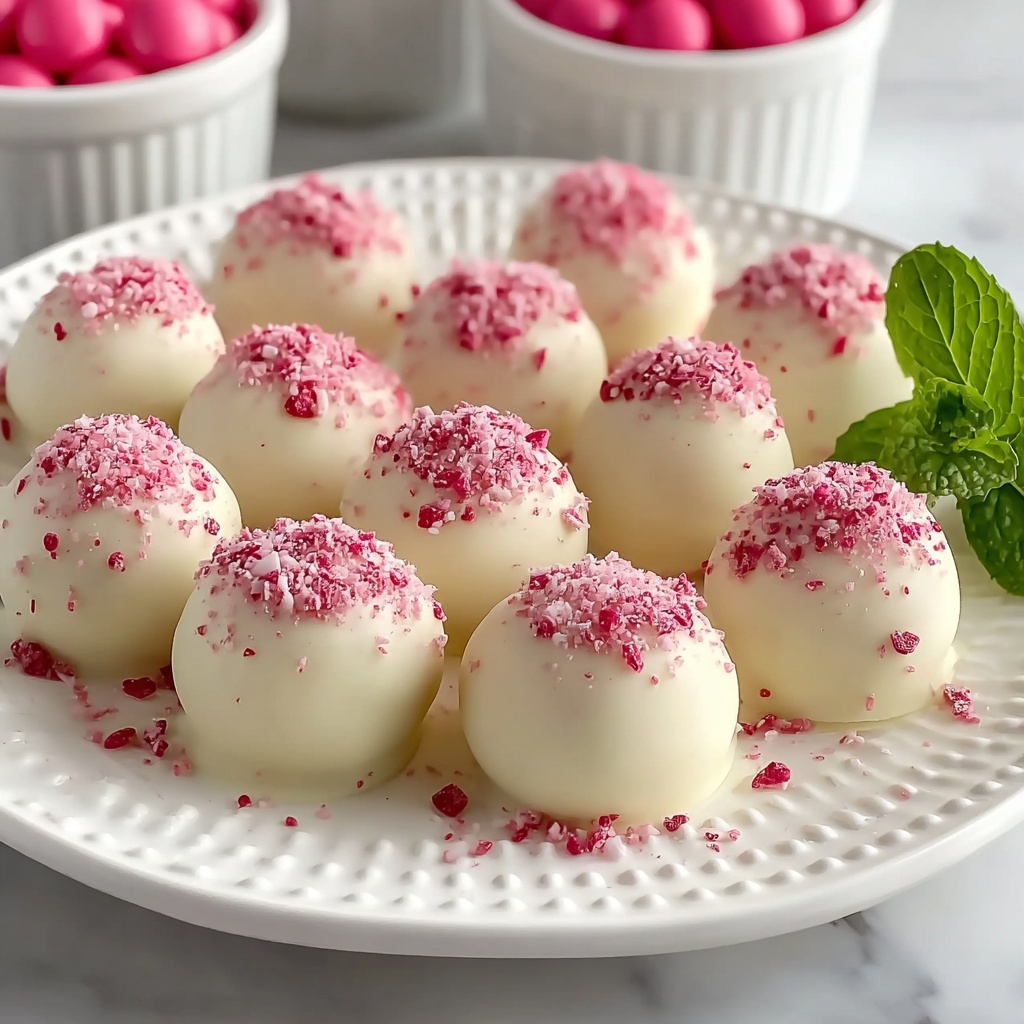 White Chocolate Raspberry Truffles Recipe - Recipe Image