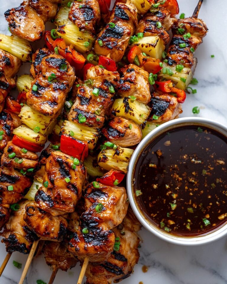 BBQ Pineapple Chicken Kabobs Recipe