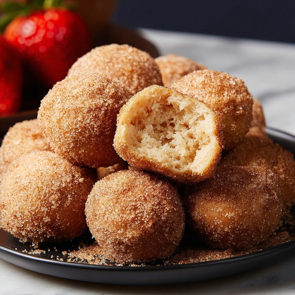 Mini Baked Cinnamon Sugar Donut Bites Recipe - Recipe Image