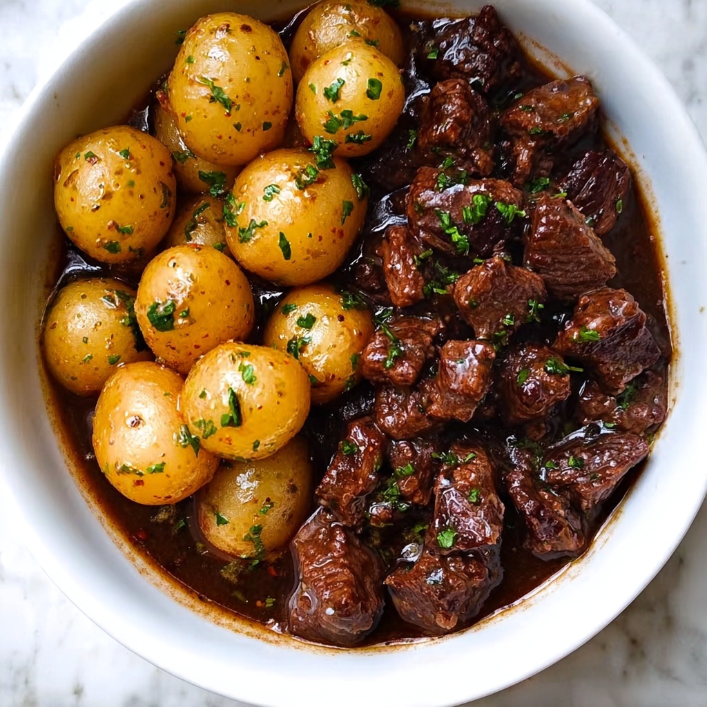 Garlic Butter Beef Bites in the Slow Cooker Recipe - Recipe Image
