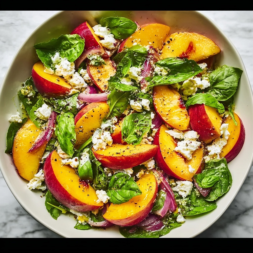 Irresistible Peach Salad Recipe - Recipe Image
