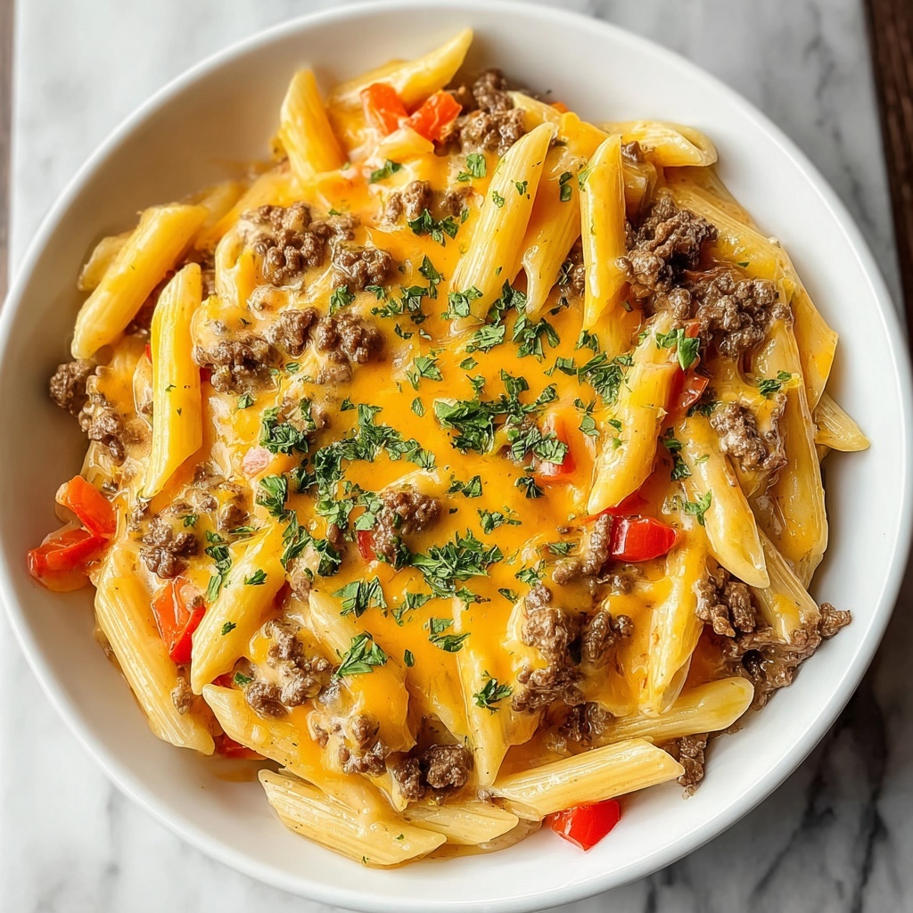 Creamy Rotel Pasta with Ground Beef Recipe - Recipe Image