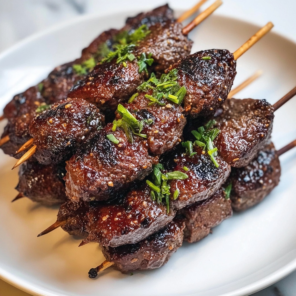Spiced Beef or Lamb Kofta Kebabs with Tzatziki, Hummus, and Greek Salad Recipe - Recipe Image