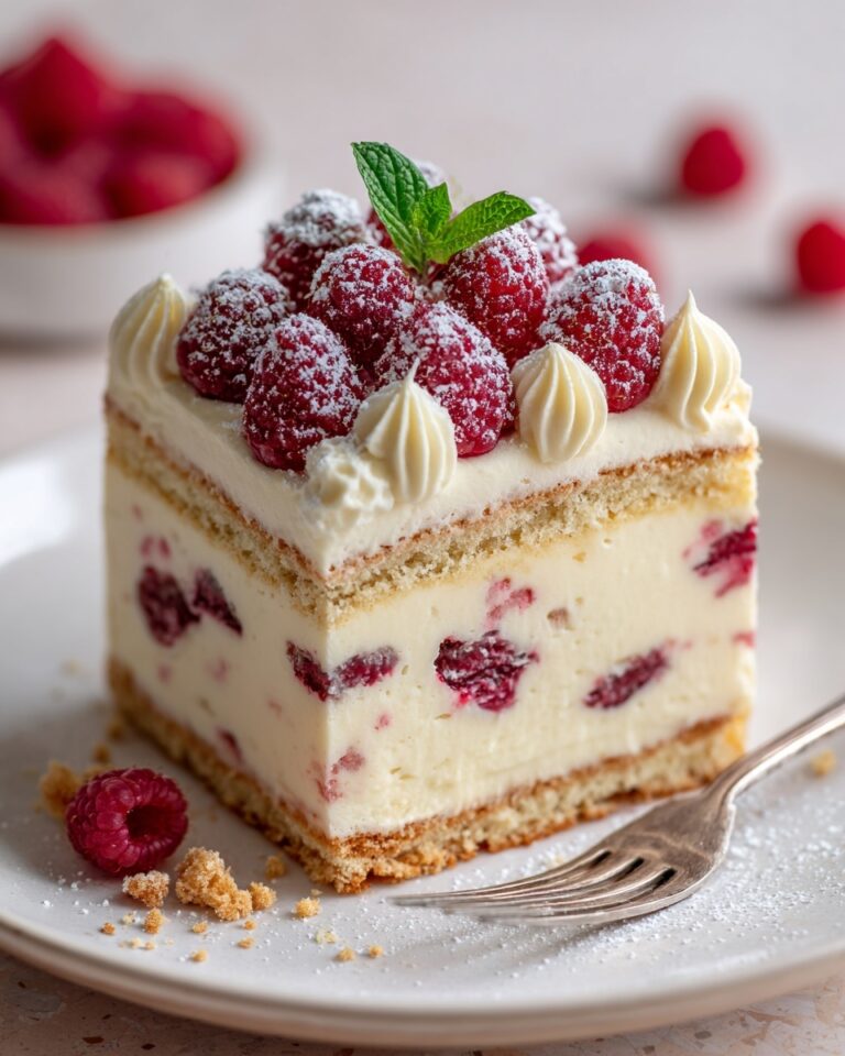 White Chocolate Raspberry Traybake Recipe