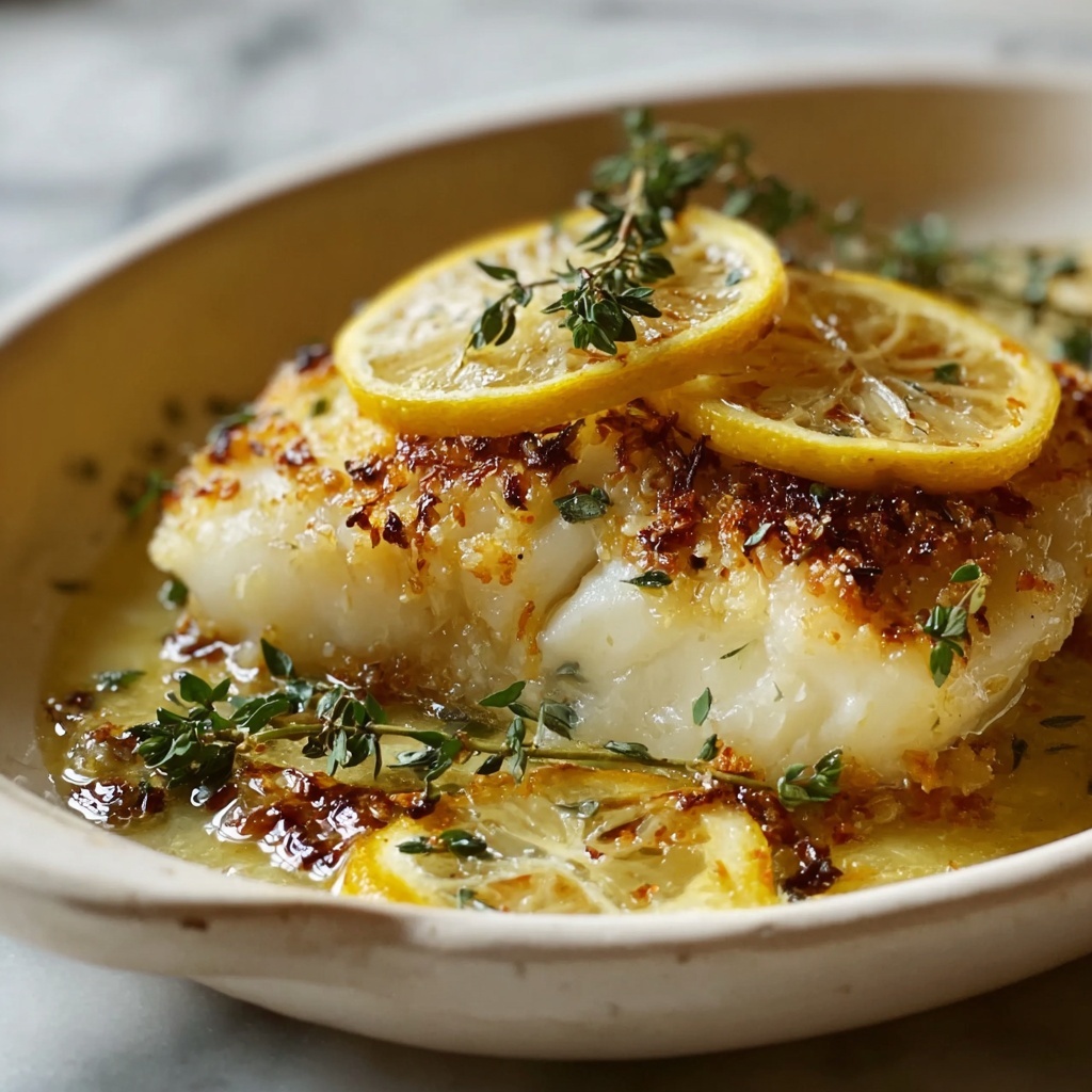 Baked Cod with Lemon and Garlic Recipe - Recipe Image