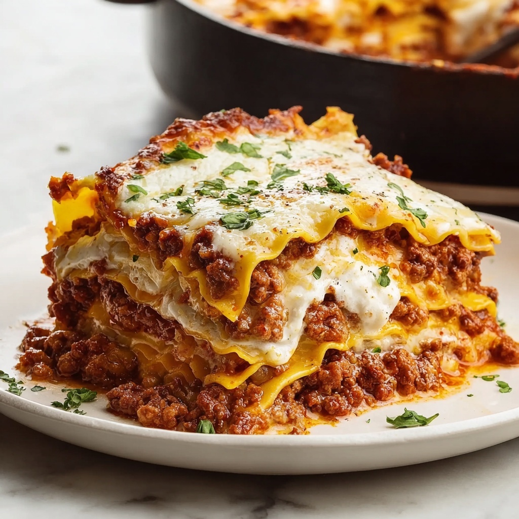 Easy Slow Cooker Lasagna Recipe - Recipe Image