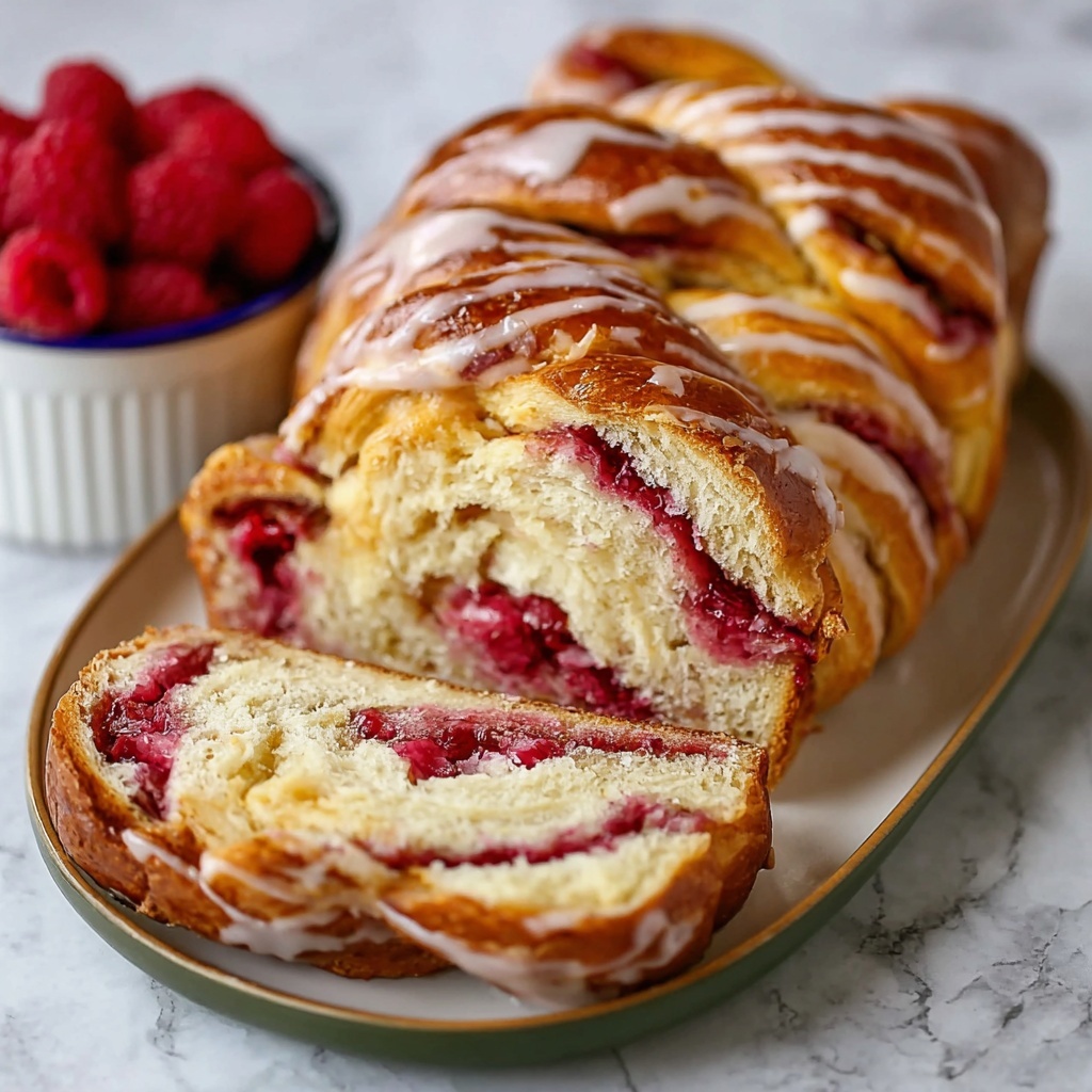 Raspberry Swirl Brioche Loaf Recipe - Recipe Image