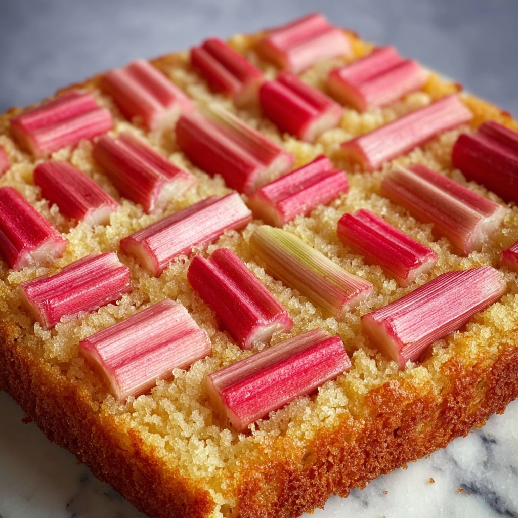Rhubarb Cornmeal Cake Recipe - Recipe Image