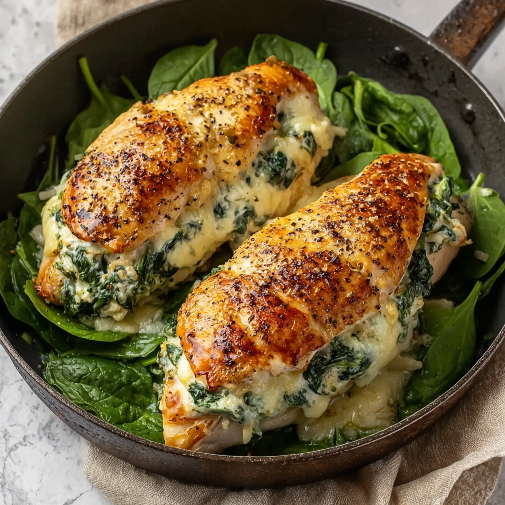 Spinach and Cheese Stuffed Chicken Breast Recipe - Recipe Image