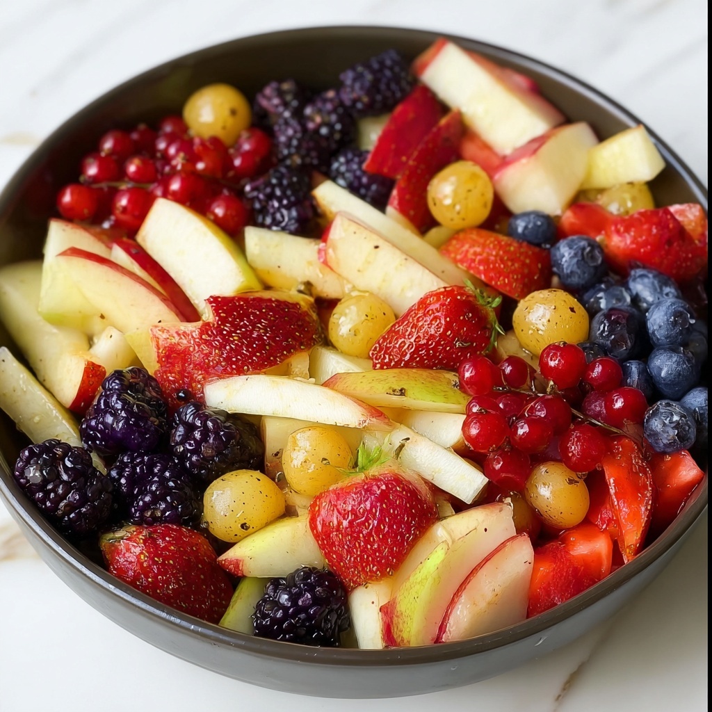 Fall Fruit Salad with Maple Cinnamon Dressing Recipe - Recipe Image