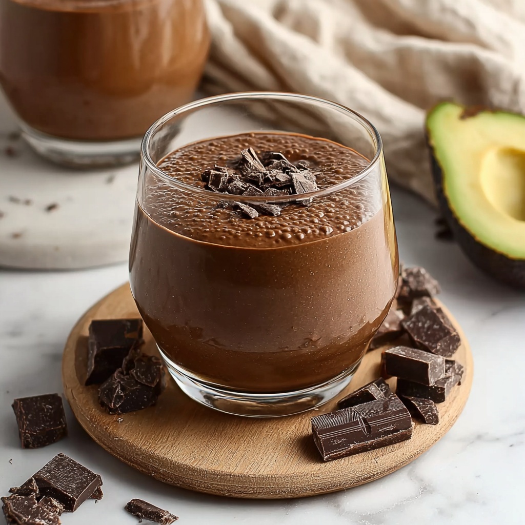 Avocado Chocolate Peanut Butter Smoothie Recipe - Recipe Image