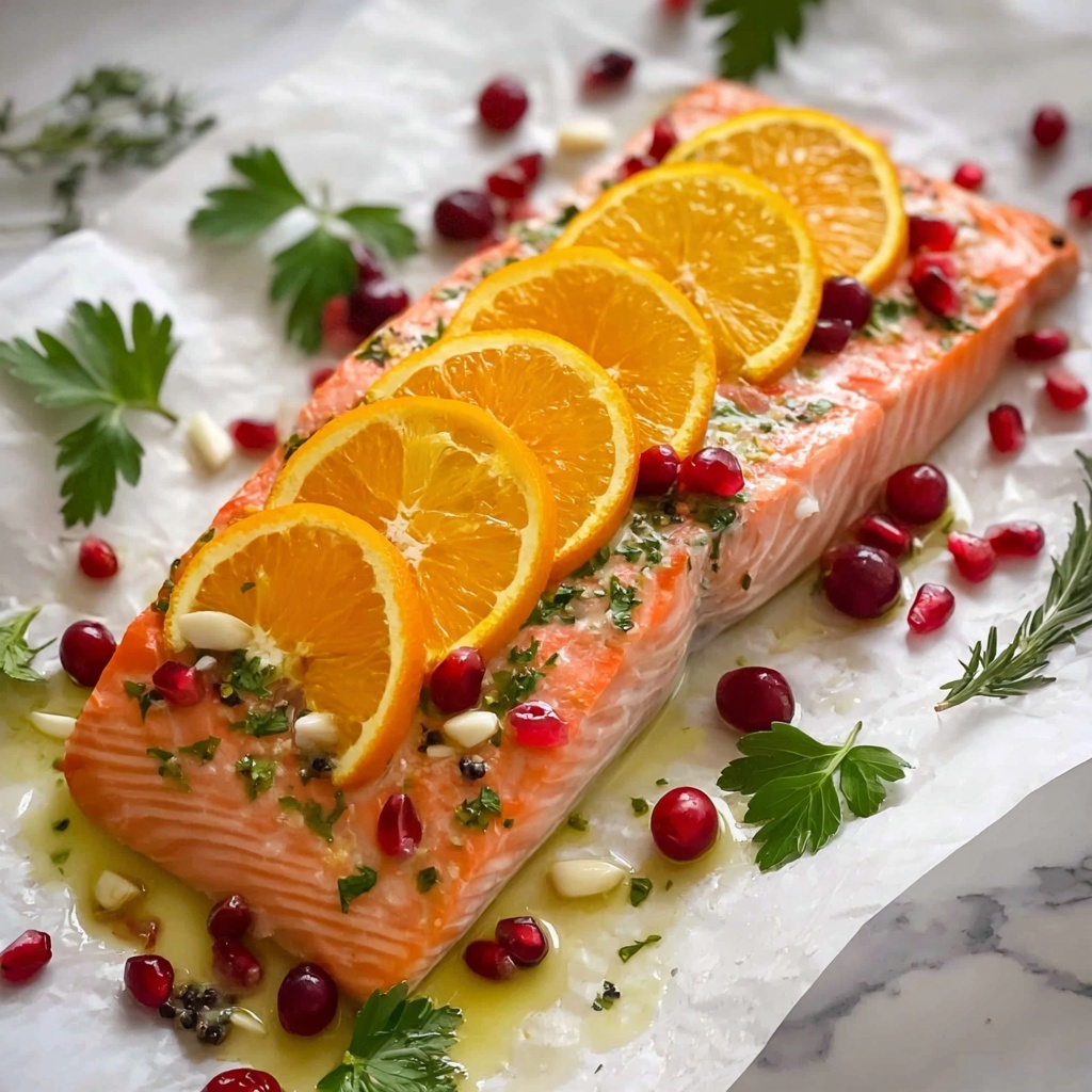 Christmas Baked Salmon Recipe - Recipe Image