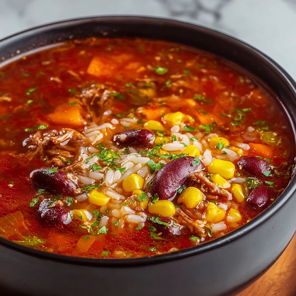 Mexican Beef and Rice Soup Recipe - Recipe Image