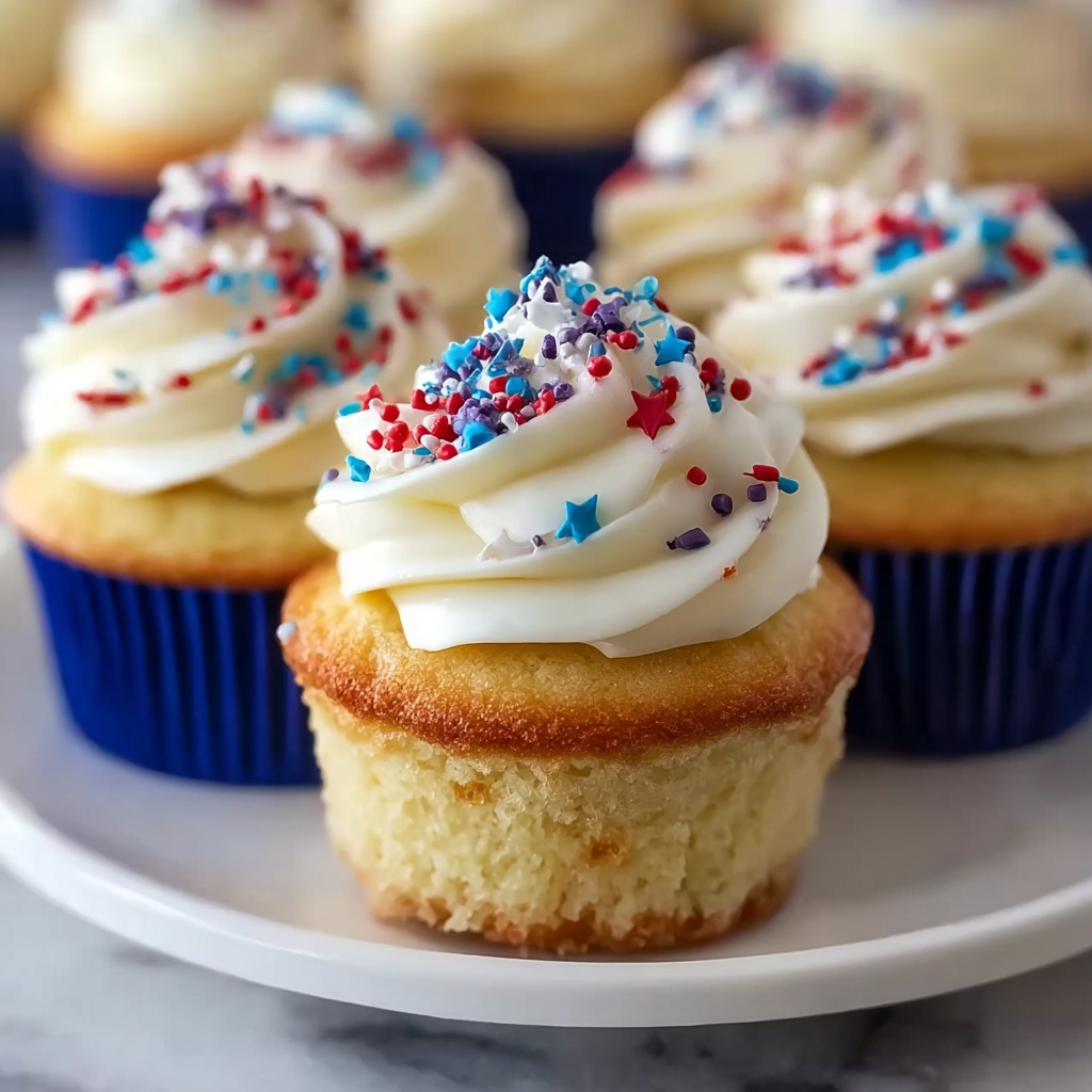 Festive Fourth of July Cupcakes Recipe - Recipe Image