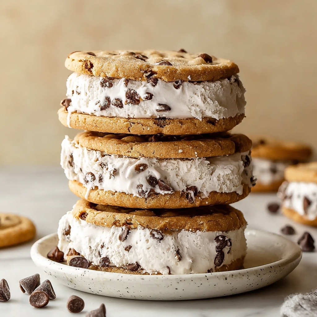 Cookie Ice Cream Sandwiches (Homemade Chipwich) Recipe - Recipe Image