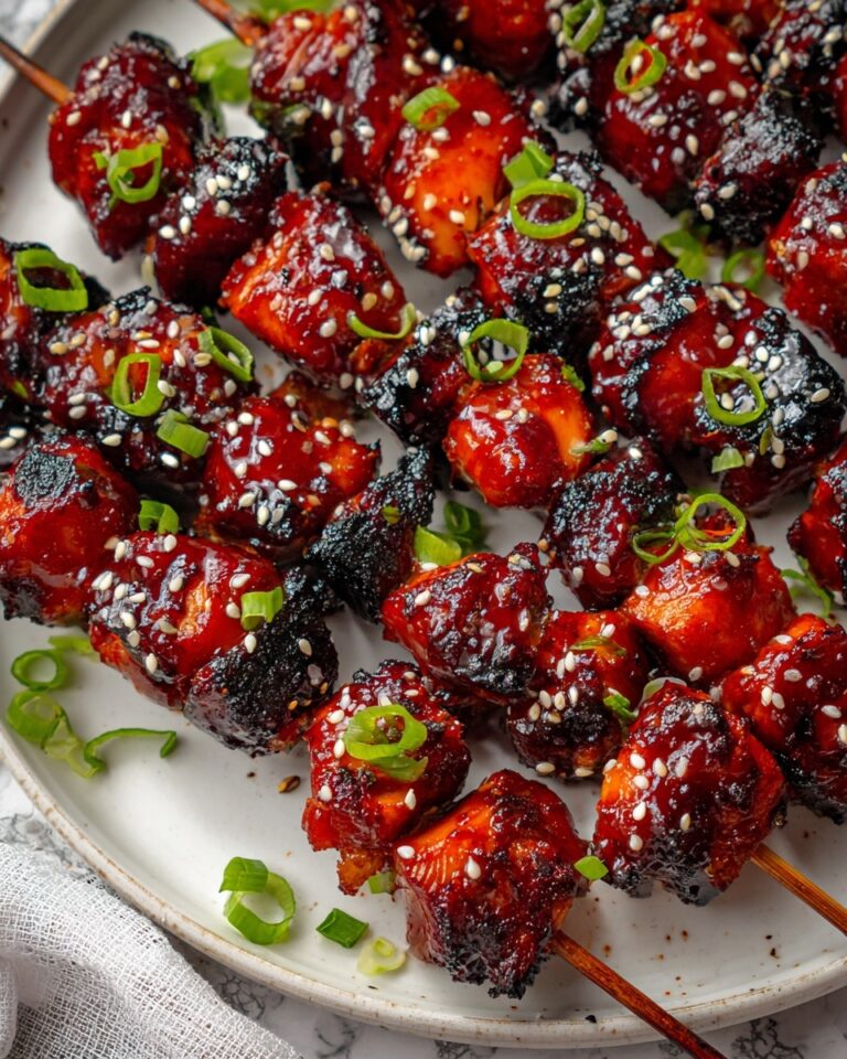 Honey Garlic Asian Chicken Kabobs Recipe