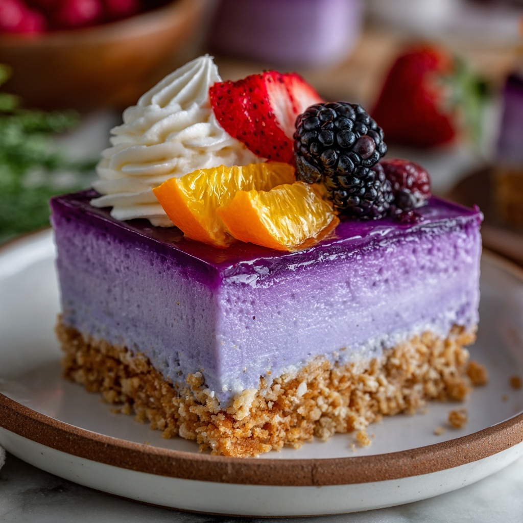 Ube Cheesecake Recipe - Recipe Image