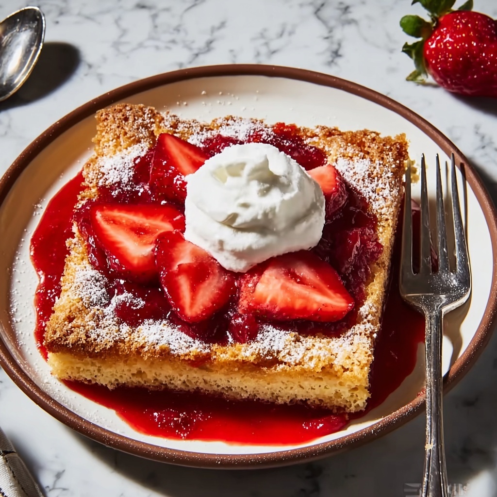 Strawberry Cheesecake Dump Cake Recipe - Recipe Image