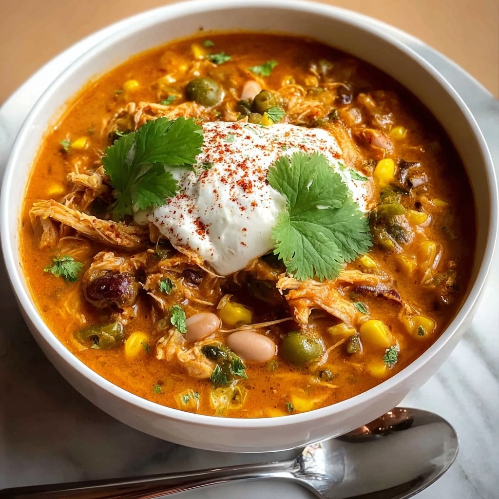 Spicy Cajun White Chicken Chili Recipe - Recipe Image