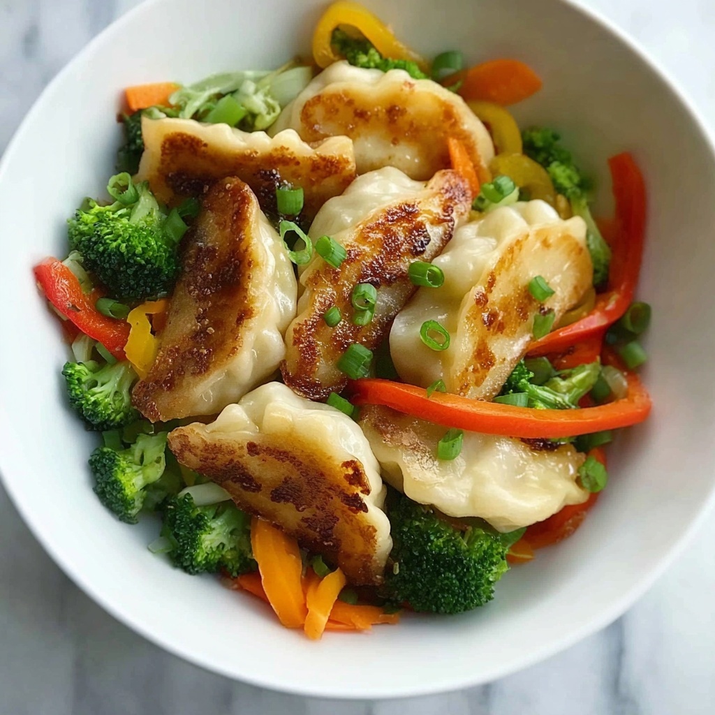 Easy Potsticker Stir Fry: A Quick 25-Minute Delight Recipe - Recipe Image
