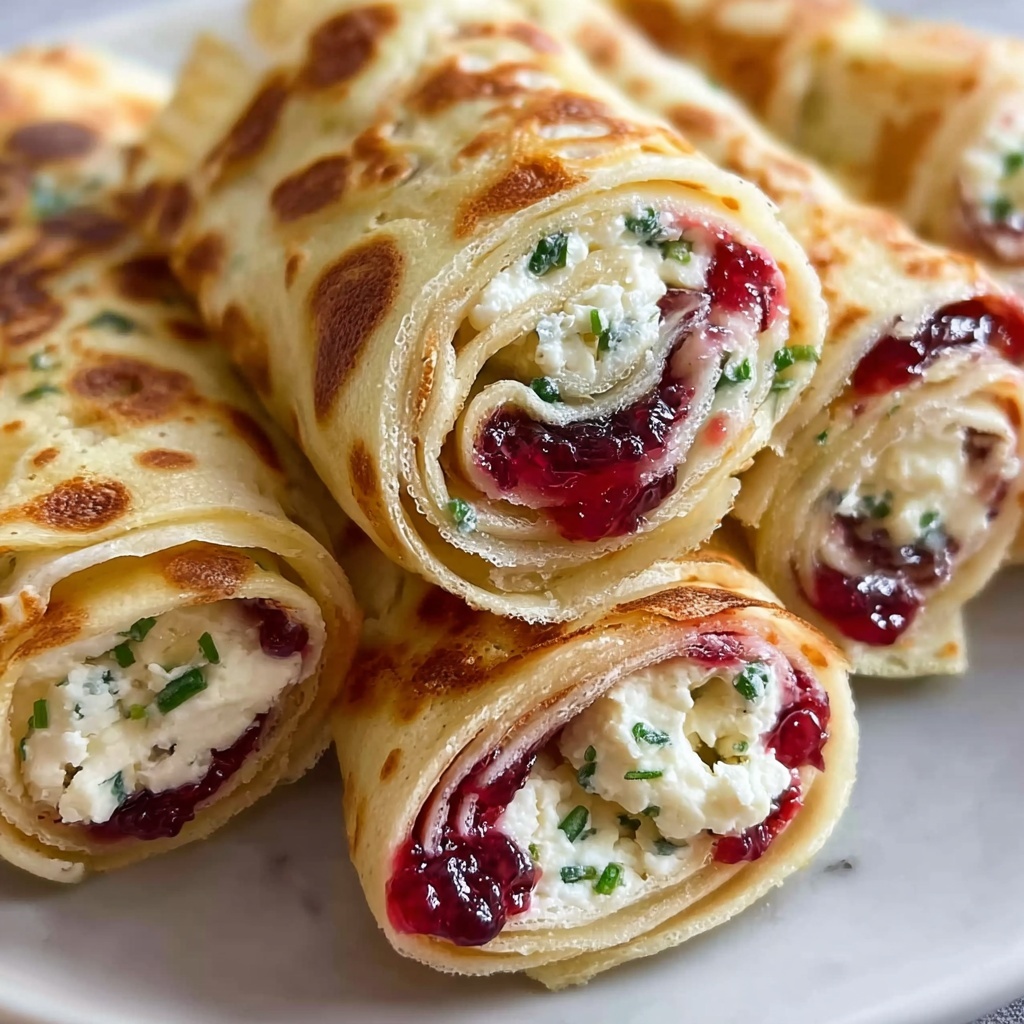 Festive Cranberry Feta Pinwheels with Cream Cheese Bliss Recipe - Recipe Image