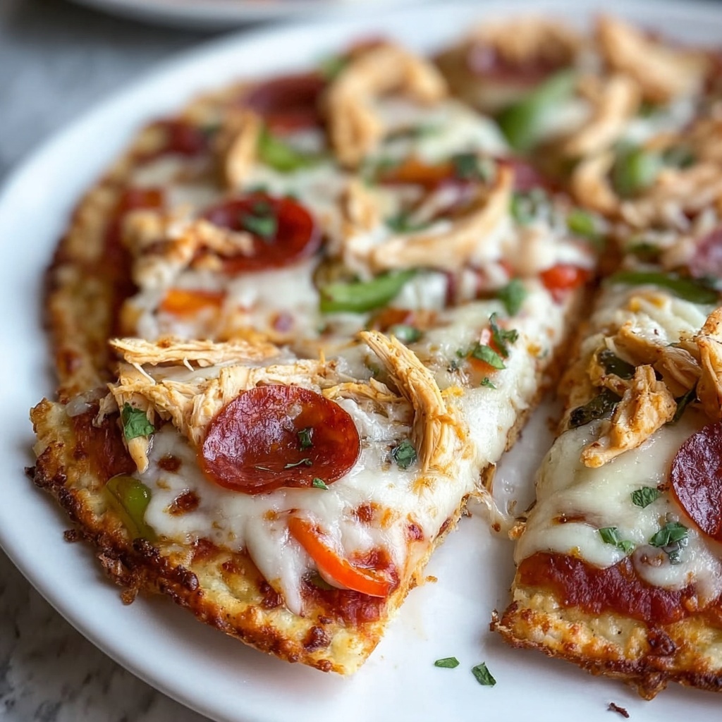 Chicken Crust Pizza Recipe: 5 Guilt-Free Flavor Bombs Recipe - Recipe Image