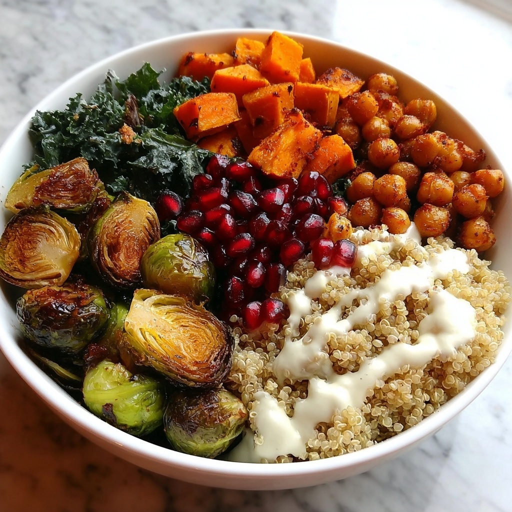 Autumn Harvest Buddha Bowl with Tahini Dressing Recipe - Recipe Image