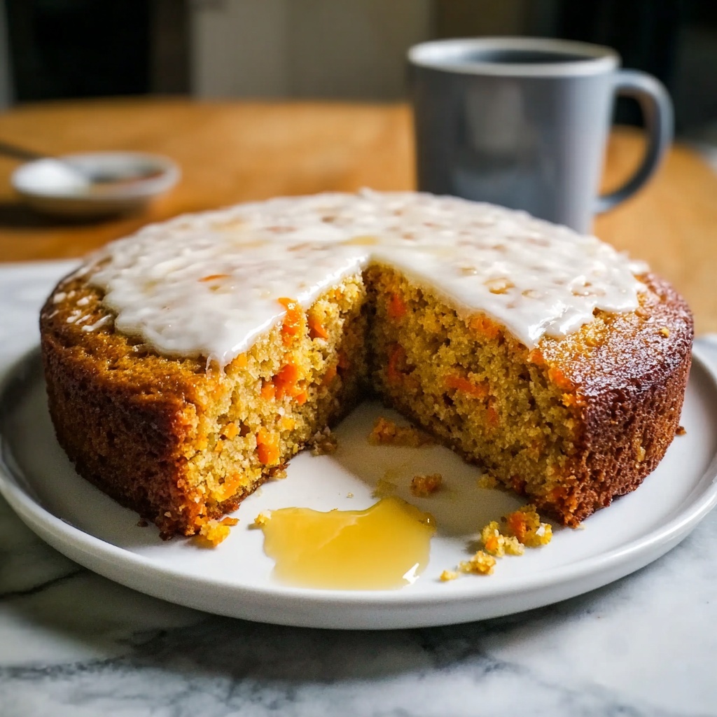 Apricot Almond Carrot Cake with Rose Cream Recipe - Recipe Image