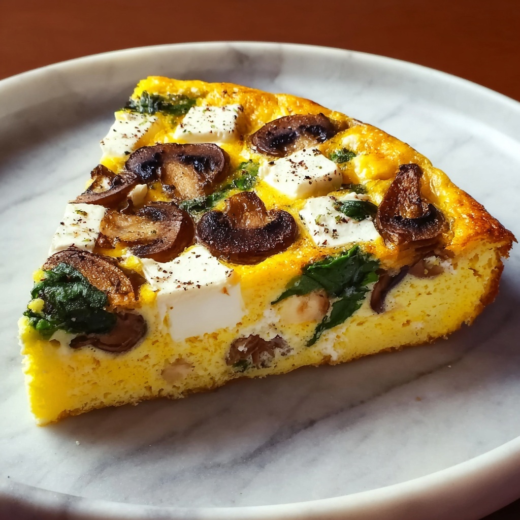 Pumpkin, Mushroom, and Spinach Frittata Recipe - Recipe Image