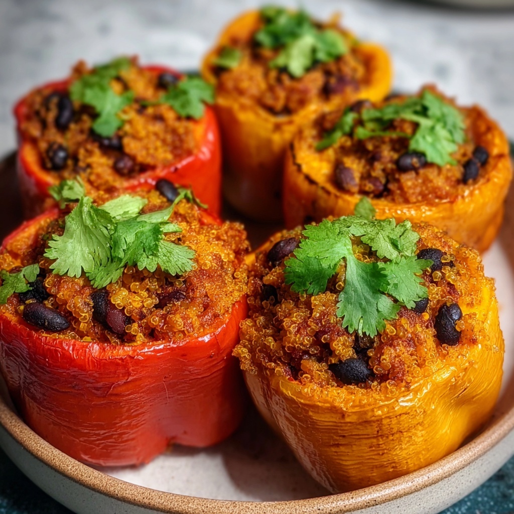Sweet Potato Quinoa Stuffed Peppers Recipe - Recipe Image