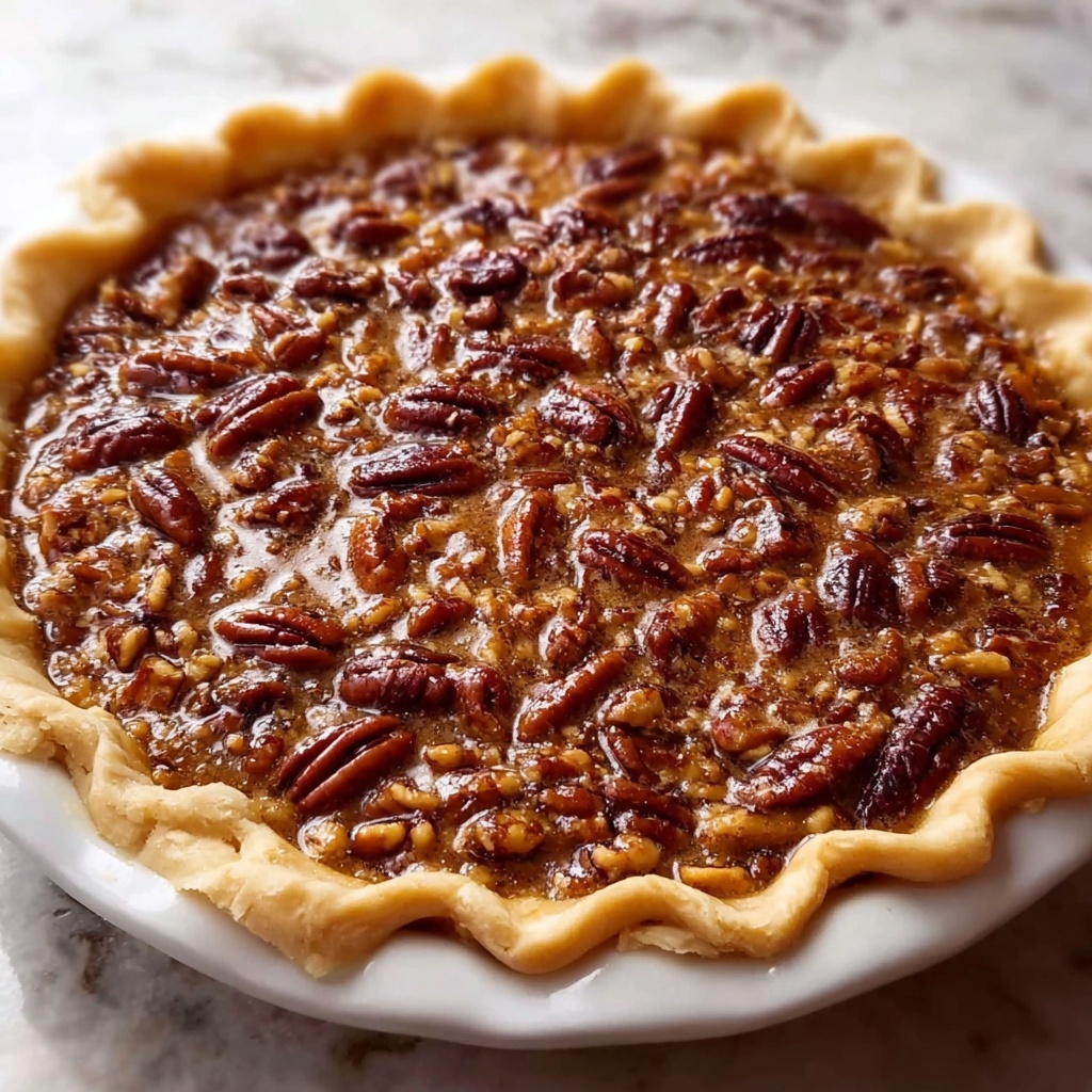 Comforting Caramel Pecan Delight Pie Recipe - Recipe Image