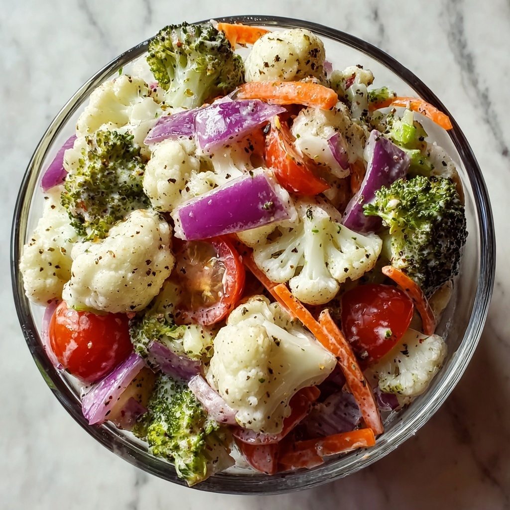Delightful Cauliflower Broccoli Salad for Comforting Gatherings Recipe - Recipe Image