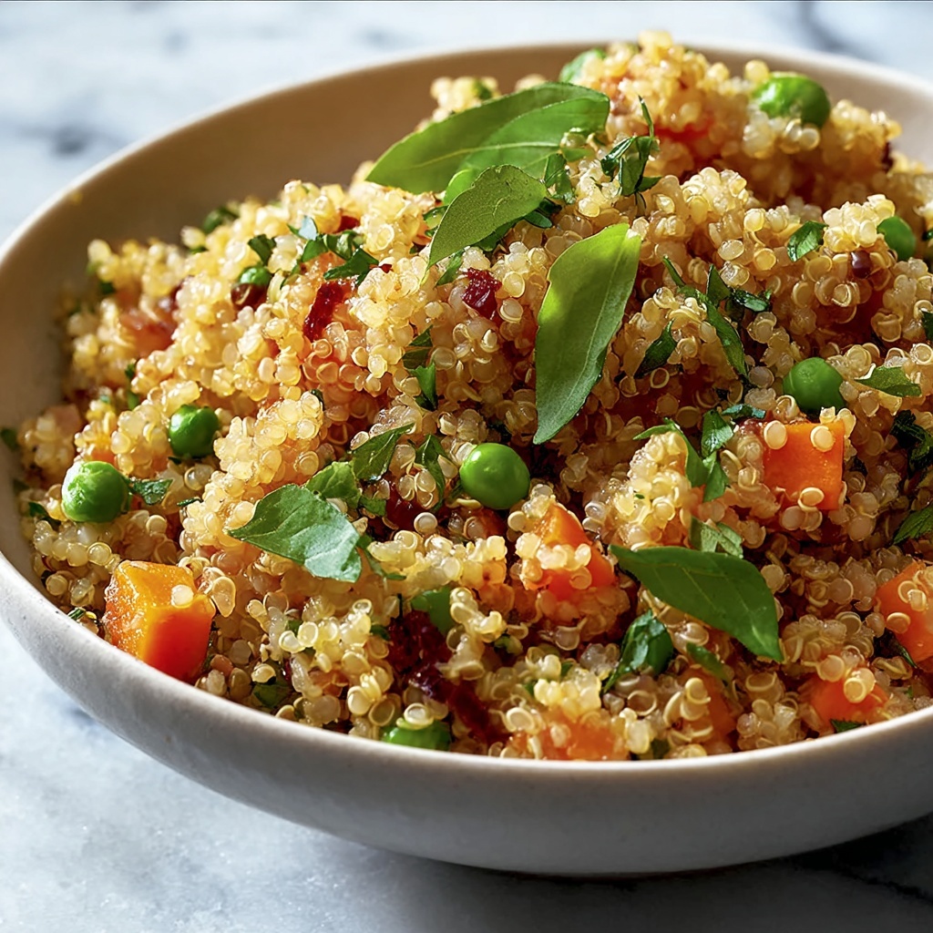 Delicious Quinoa Pilaf with Orzo, Vegetables, and Fresh Herbs Recipe - Recipe Image