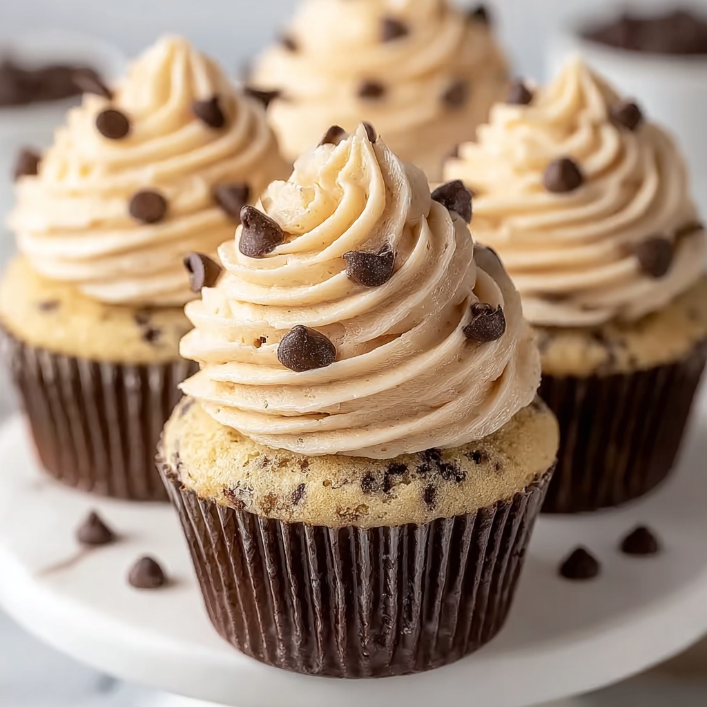 Chocolate Chip Cookie Dough Cupcakes Recipe - Recipe Image