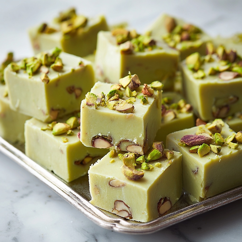 Pistachio White Chocolate Fudge Recipe - Recipe Image